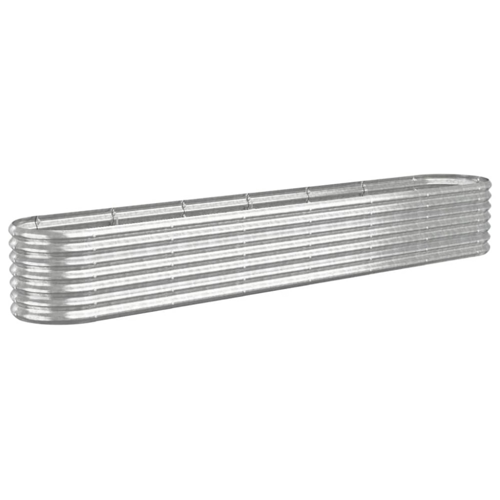 vidaXL Strat înălțat grădină 260x40x36 cm oțel galvanizat