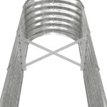vidaXL Strat înălțat grădină 260x40x36 cm oțel galvanizat