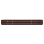 vidaXL Strat înălțat grădină 332x40x36 cm oțel galvanizat
