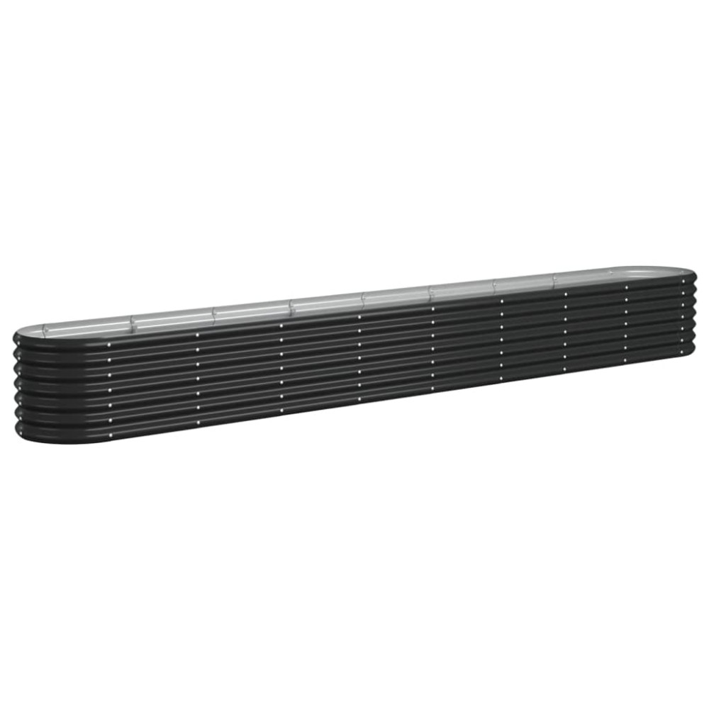 vidaXL Strat înălțat grădină 332x40x36 cm oțel vopsit electrostatic