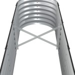 vidaXL Strat înălțat grădină 332x40x36 cm oțel galvanizat