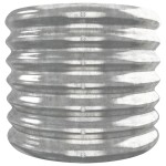 vidaXL Strat înălțat grădină 332x40x36 cm oțel galvanizat