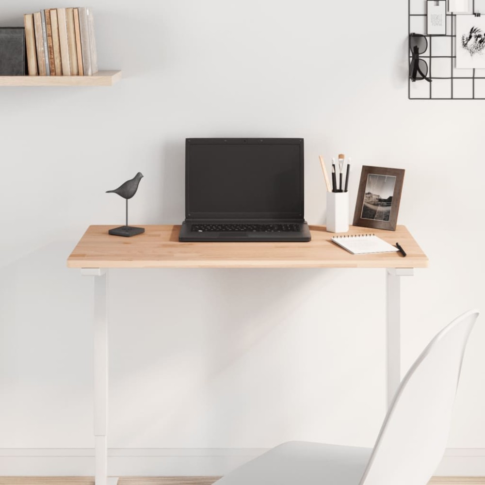 vidaXL Blat de masă, 80x40x1,5 cm, dreptunghiular, lemn masiv de fag