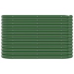 vidaXL Strat înălțat grădină 114x40x68 cm oțel vopsit electrostatic