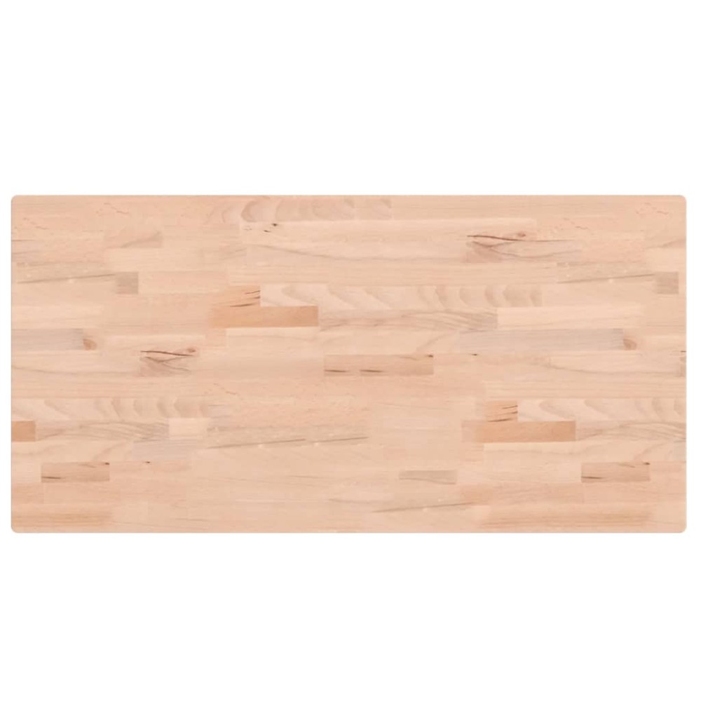vidaXL Blat de masă 100x50x2,5 cm dreptunghiular, lemn masiv de fag