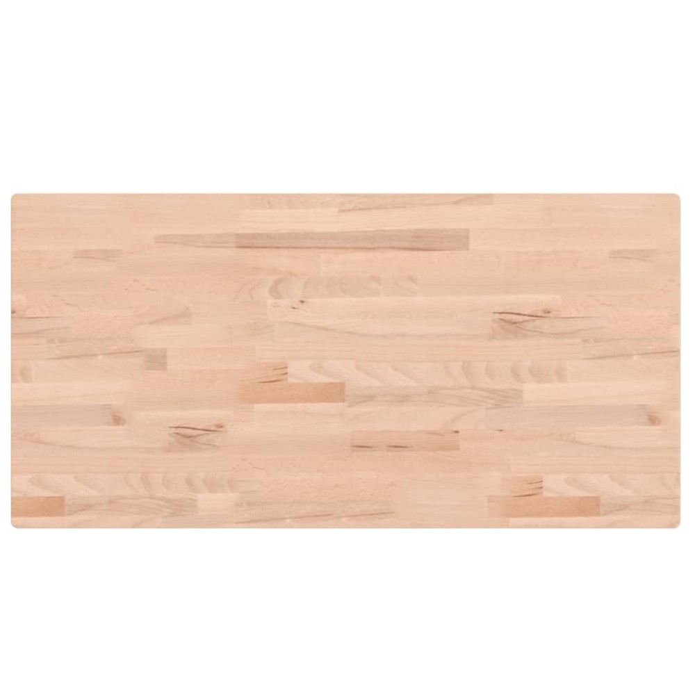 vidaXL Blat de masă 100x50x4 cm dreptunghiular, lemn masiv de fag