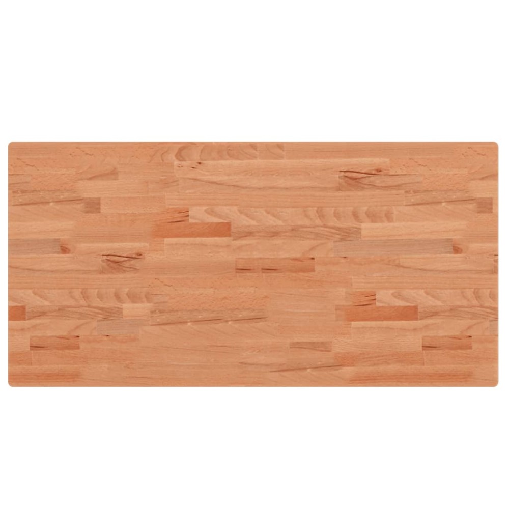 vidaXL Blat de masă 100x50x2,5 cm dreptunghiular, lemn masiv de fag