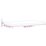 vidaXL Blat de masă 100x50x2,5 cm dreptunghiular, lemn masiv de fag vidaXL Blat de masă 100x50x2,5 cm dreptunghiular, lemn masiv de fag