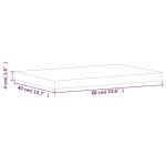 vidaXL Blat de masă 60x40x4 cm dreptunghiular, lemn masiv de fag vidaXL Blat de masă 60x40x4 cm dreptunghiular, lemn masiv de fag
