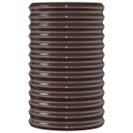 vidaXL Strat înălțat grădină 114x40x68 cm oțel galvanizat