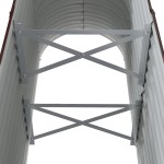 vidaXL Strat înălțat grădină 114x40x68 cm oțel galvanizat