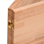 vidaXL Banc de lucru 150x55x81,5 cm, lemn masiv de fag și metal vidaXL Banc de lucru 150x55x81,5 cm, lemn masiv de fag și metal
