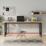 vidaXL Banc de lucru 200x55x81,5 cm, lemn masiv de fag și metal vidaXL Banc de lucru 200x55x81,5 cm, lemn masiv de fag și metal