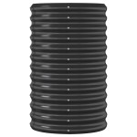 vidaXL Strat înălțat grădină 114x40x68 cm oțel galvanizat