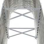 vidaXL Strat înălțat grădină 114x40x68 cm oțel galvanizat