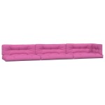 vidaXL Perne de paleți, 7 buc., roz, material textil vidaXL Perne de paleți, 7 buc., roz, material textil