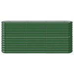 vidaXL Strat înălțat grădină 152x40x68 cm oțel galvanizat
