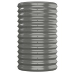 vidaXL Strat înălțat grădină gri 152x40x68cm oțel galvanizat