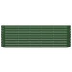 vidaXL Strat înălțat grădină 224x40x68 cm oțel galvanizat