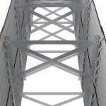 vidaXL Strat înălțat grădină 224x40x68 cm oțel galvanizat
