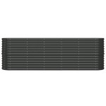 vidaXL Strat înălțat grădină 224x40x68 cm oțel galvanizat
