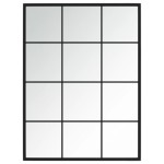vidaXL Oglinzi de perete, 2 buc., negru, 80x60 cm, metal vidaXL Oglinzi de perete, 2 buc., negru, 80x60 cm, metal
