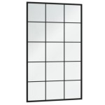 vidaXL Oglinzi de perete, 2 buc., negru, 100x60 cm, metal vidaXL Oglinzi de perete, 2 buc., negru, 100x60 cm, metal