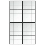 vidaXL Oglinzi de perete, 4 buc., negru, 100x60 cm, metal vidaXL Oglinzi de perete, 4 buc., negru, 100x60 cm, metal