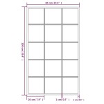 vidaXL Oglinzi de perete, 4 buc., negru, 100x60 cm, metal vidaXL Oglinzi de perete, 4 buc., negru, 100x60 cm, metal