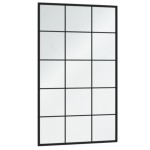 vidaXL Oglinzi de perete, 6 buc., negru, 100x60 cm, metal vidaXL Oglinzi de perete, 6 buc., negru, 100x60 cm, metal
