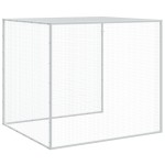 vidaXL Coteț pui cu acoperiș, antracit, 203x98x90 cm, oțel galvanizat vidaXL Coteț pui cu acoperiș, antracit, 203x98x90 cm, oțel galvanizat