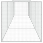 vidaXL Coteț pui cu acoperiș, antracit, 403x98x90 cm, oțel galvanizat vidaXL Coteț pui cu acoperiș, antracit, 403x98x90 cm, oțel galvanizat