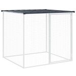 vidaXL Coteț pui cu acoperiș, antracit, 803x98x90 cm, oțel galvanizat vidaXL Coteț pui cu acoperiș, antracit, 803x98x90 cm, oțel galvanizat