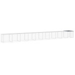 vidaXL Coteț pui cu acoperiș, antracit, 1003x98x90 cm, oțel galvanizat vidaXL Coteț pui cu acoperiș, antracit, 1003x98x90 cm, oțel galvanizat