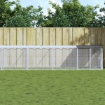 vidaXL Coteț pui cu acoperiș, antracit, 1003x98x90 cm, oțel galvanizat vidaXL Coteț pui cu acoperiș, antracit, 1003x98x90 cm, oțel galvanizat