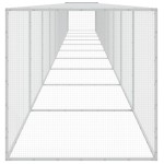 vidaXL Coteț pui cu acoperiș, antracit, 1003x98x90 cm, oțel galvanizat vidaXL Coteț pui cu acoperiș, antracit, 1003x98x90 cm, oțel galvanizat