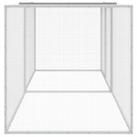 vidaXL Coteț pui cu acoperiș gri deschis 203x98x90 cm oțel galvanizat vidaXL Coteț pui cu acoperiș gri deschis 203x98x90 cm oțel galvanizat