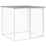 vidaXL Coteț pui cu acoperiș gri deschis 403x98x90 cm oțel galvanizat vidaXL Coteț pui cu acoperiș gri deschis 403x98x90 cm oțel galvanizat