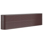 vidaXL Strat înălțat grădină 260x40x68 cm oțel galvanizat
