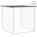 vidaXL Coteț pui cu acoperiș, antracit, 603x98x90 cm, oțel galvanizat vidaXL Coteț pui cu acoperiș, antracit, 603x98x90 cm, oțel galvanizat