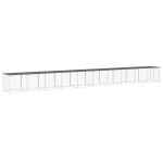 vidaXL Coteț pui cu acoperiș, antracit, 1003x98x90 cm, oțel galvanizat vidaXL Coteț pui cu acoperiș, antracit, 1003x98x90 cm, oțel galvanizat