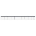 vidaXL Coteț pui cu acoperiș, antracit, 1003x98x90 cm, oțel galvanizat vidaXL Coteț pui cu acoperiș, antracit, 1003x98x90 cm, oțel galvanizat