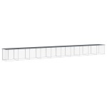 vidaXL Coteț pui cu acoperiș, antracit, 1003x98x90 cm, oțel galvanizat vidaXL Coteț pui cu acoperiș, antracit, 1003x98x90 cm, oțel galvanizat
