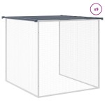 vidaXL Coteț pui cu acoperiș, antracit, 1003x98x90 cm, oțel galvanizat vidaXL Coteț pui cu acoperiș, antracit, 1003x98x90 cm, oțel galvanizat