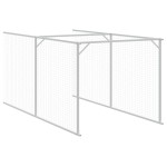 vidaXL Cușcă câine cu acoperiș antracit 117x405x123 cm oțel galvanizat