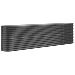 vidaXL Strat înălțat grădină 260x40x68 cm oțel vopsit electrostatic