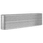 vidaXL Strat înălțat grădină 260x40x68 cm oțel vopsit electrostatic