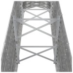 vidaXL Strat înălțat grădină 260x40x68 cm oțel vopsit electrostatic