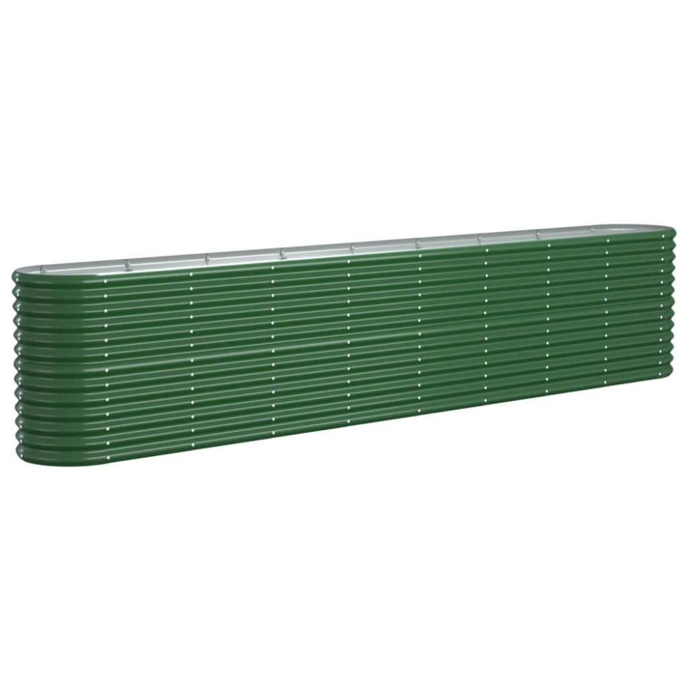 vidaXL Strat înălțat grădină 332x40x68 oțel vopsit electrostatic