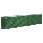 vidaXL Strat înălțat grădină 332x40x68 oțel vopsit electrostatic